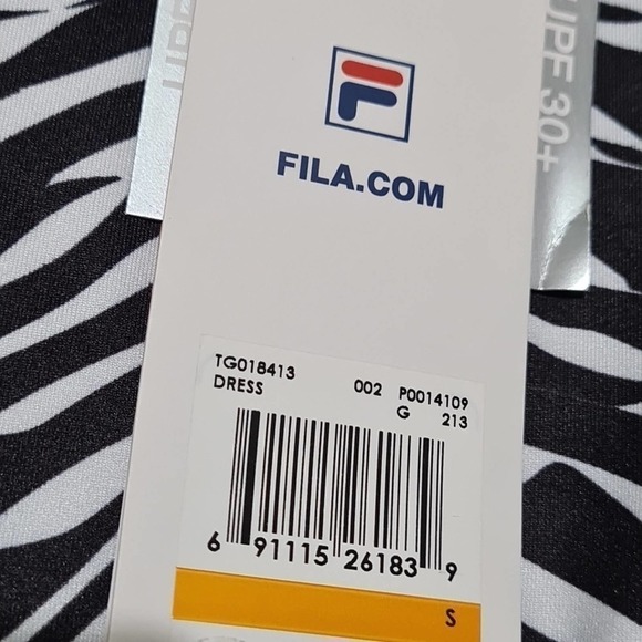 Fila Zebra Striped‎ Dress Size Small Girls Youth NWT - Picture 3 of 7